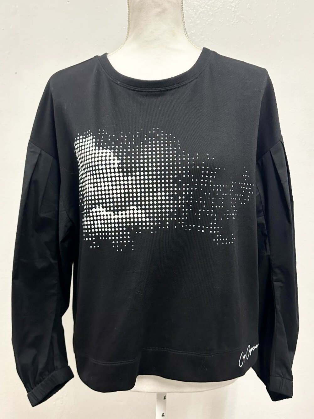 Cop Copine Endi Rose Contrast Sleeve Sweatshirt Size L